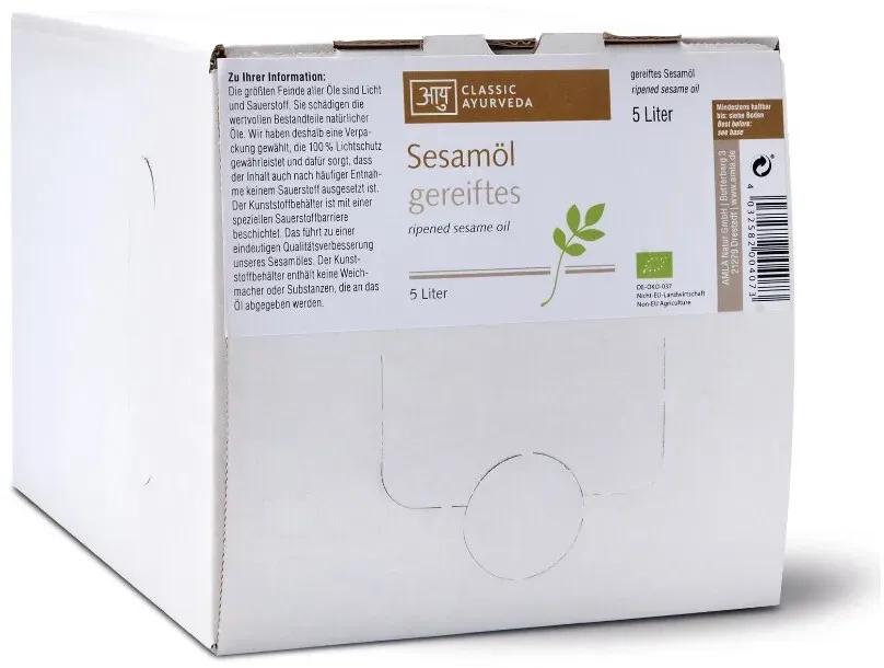 Classic Ayurveda Bio Sesamöl gereift in Zapfstation 5 Liter