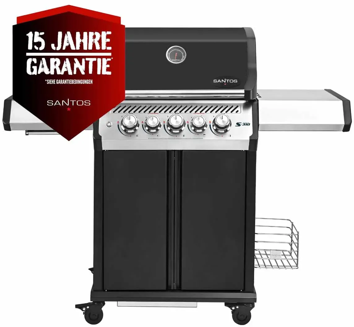 SANTOS S-318 Pro | Seiten- & Heckbrenner | Schwarz