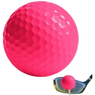 Generisch Farbige Golfbälle,Golfbälle bunt | Outdoor-Golfball - Langstrecken-Golfbälle für Golfliebhaber, tragbare Golfbälle mit festem Kern, neonfarbene Golfbälle