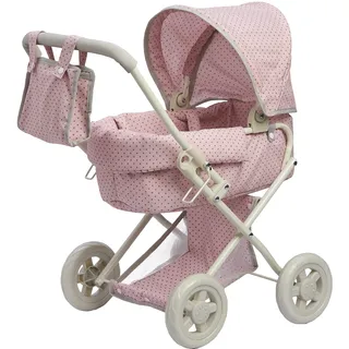 Teamson Kids Puppenwagen Babypuppenwagen Kinderwagen Puppenzubehör Olivia's World OL-00003