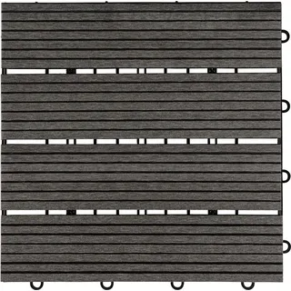 Home Deluxe WPC Bavaro anthrazit 30 x 30 x 2,2 cm 6 St.