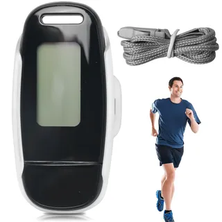 3D-Digitaler Schrittzähler mit Clip - tragbares Pedometer ohne App und Handy für Fußgelenk mit Kalorienverbrauch