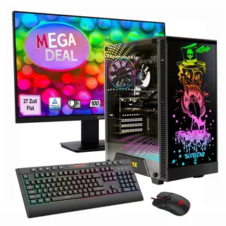 gamemax Gaming-PC Rockstar Ryzen 7 5700X 4,6 GHz 32 GB RAM 1 TB SSD GeForce RTX 5060 Windows 11