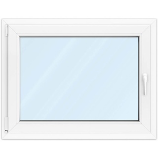 Fenster 90x70 cm, Kunststoff Profil aluplast IDEAL® 4000, Weiß, 900x700 mm, einteilig festverglast, 2-fach Verglasung, individuell konfigurieren