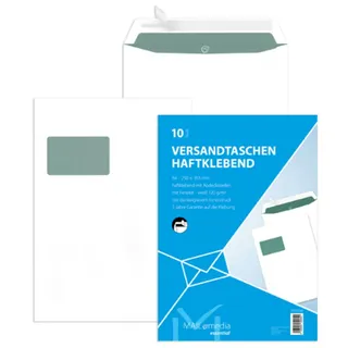 MAILmedia Versandtaschen Offset, weiß 10 Stück