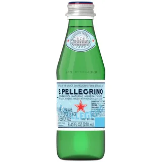 S. Pellegrino Mineralwasser mit Kohlensäure, 0,25 l Glas