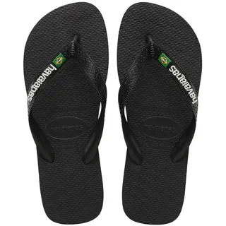 havaianas Brasil Logo (Mini Me) Zehentrenner, Schwarz, 27/28 EU