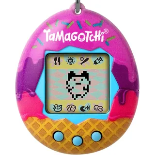 Bandai - Tamagotchi - Tamagotchi Original - Icecream - Elektronisches virtuelles Tier mit Farbdisplay, 3 Tasten und Spielen - Interaktives Haustier auf Deutsch - Kinderspielzeug ab 8 Jahren - 42922