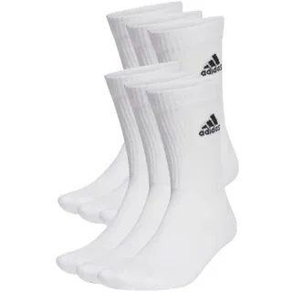 adidas Cushioned Sportswear Crew Socken 6er Pack White / Black 49-51