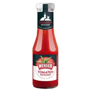 Werder Ketchup Tomatenketchup, weniger Zucker, in Flasche, 250ml