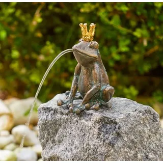 Bronzefigur Wasserspeier Froschkönig Klaus 13cm Rottenecker Bronze Frosch