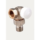 Heimeier Thermostat Ventilunterteil 231002000 Winkeleck rechts, 1/2", Rotguss vernickelt