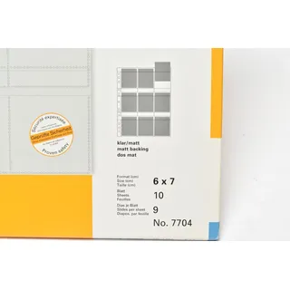 Herma 7704 Diahüllen für je Mittelformat Dias 6x7 Rollfilm 10 Blatt Neu