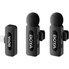 Boya BY-V20 V2.0 Drahtloses Lavalier-Mikrofon für USB-C - 2 x TX und 1 x RX