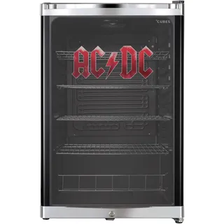 CUBES HC 203 E AC/DC Getränkekühlschrank (115 l, 845 mm hoch, Schwarz/Rot)