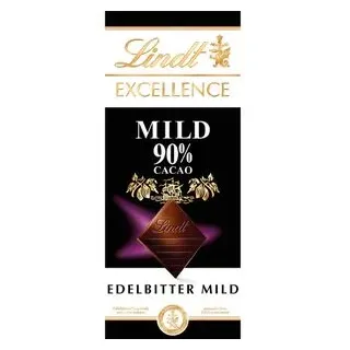 Lindt Excellence Mild, 90% Kakaogehalt, 100g