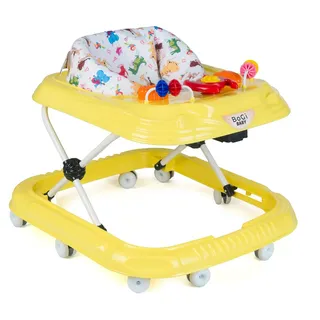 BoGi Lauflernwagen Höhenverstellbarer Baby Gehfrei Lauflernwagen mit Spielcenter gelb