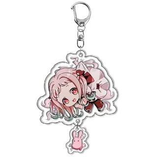 acsewater Toilet Bound Hanako kun Keychain Cute Hanako kun Acrylic Key Chain Nene Yashiro Keyring Decoration Cosplay Kou Minamoto Double Layer Acrylic Clear Durable Accessories For Anime Fans - M