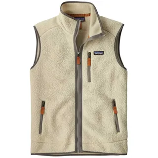 Patagonia Retro Pile Vest - Fleece - Pelican w/Smolder Blue