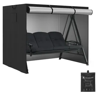 M MCombo Hollywoodschaukel Schwarz 3-Sitzer