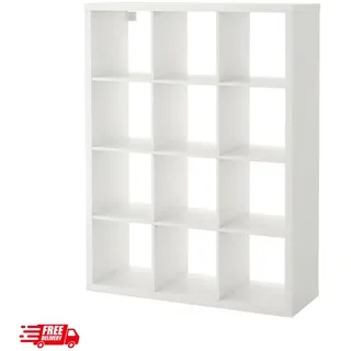 IKEA Kallax Bücherregal Regal 112x39x147 Aufbewahrung Wandregal Raumteiler WIESS
