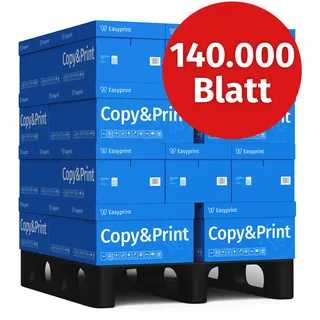 NEU! Easyprint Druckerpapier Kopierpapier 140000 Blatt 28 x 5000 A4 Premium Hochweiß CIE 160 Testsieger PEFC Umweltzertifikat