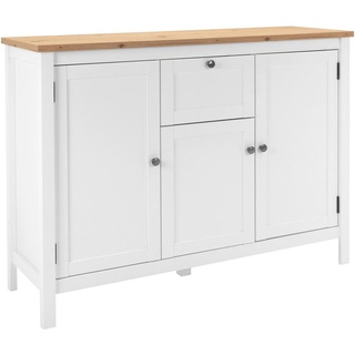 MID.YOU Sideboard 120 x 90 x 40 cm weiß