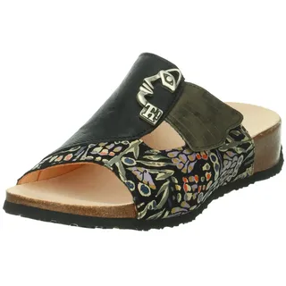 Think Mizzi Damen chromfrei gegerbte nachhaltige Pantolette, Multicolour/Kombi 9230, 40 EU