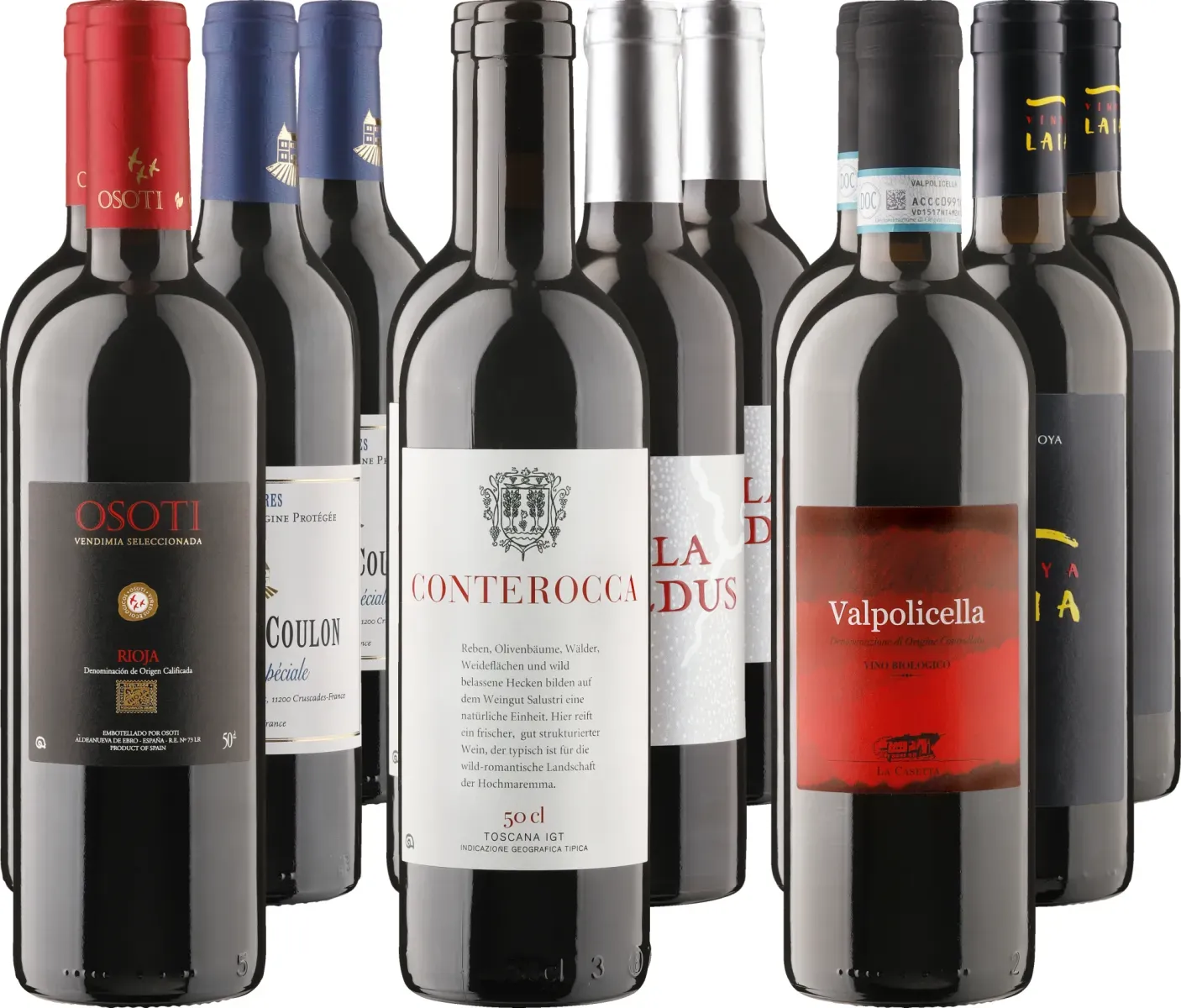 Rotwein in kleinen Flaschen Die beliebtesten Delinat-Rotweine in Halbliter-Flaschen, Bio Probierpakete