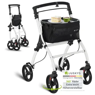 Juskys Indoor Rollator Aktiv - Weiß