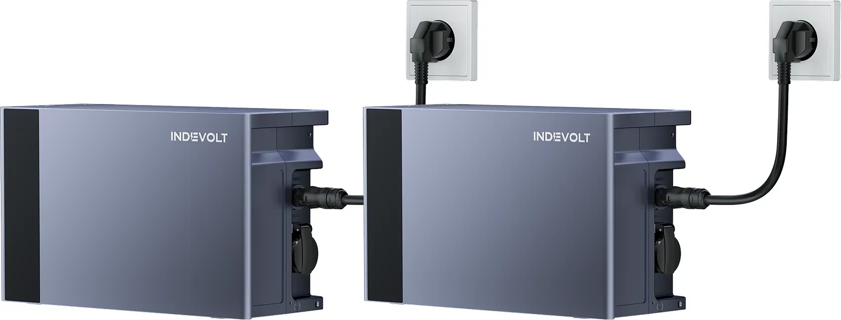 Indevolt SolidFlex 1200 Hybrid Balkonkraftwerk mit Halbfesten LiFePO-Akkus - SolidFlex1200*2(3584Wh)