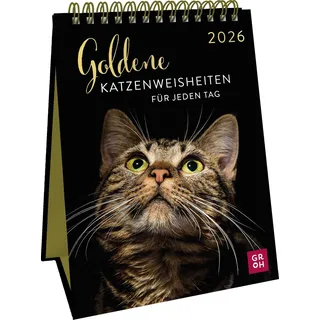 Groh Wochenkalender 2026: Goldene Katzenweisheiten für jeden Tag