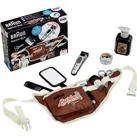 Theo Klein 5838 Braun Barbier-Set I Bauchtasche mit vielen Barber-Shop-Utensilien I Elektrischer Spiel-Bartschneider I Spielzeug für Kinder ab