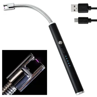 Tom Lichtbogenfeuerzeug – 25,5 cm – Stab – mit Kabel – 360° biegbar