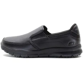 SKECHERS Herren Nampa Groton Slipper, Black Synthetic/Pu, 47.5 EU