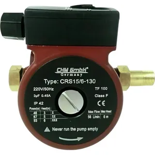 chm 3-Stufige Zirkulationspumpe 15-60/130 - Schwarz