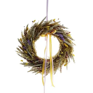 CREAFLOR HOME Türkranz Trockenblumen 36-40cm gelb