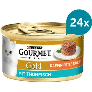 Purina Gourmet Gold Raffiniertes Ragout 24 x 85 g - Mixpaket Thunfisch