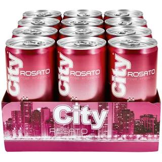 City Secco Rosato 10,0 % vol 0,20 Liter Dose, 12er Pack