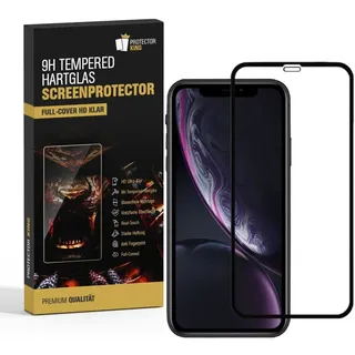 2x 9H Panzerglas für iPhone XR FULL COVER Displayschutz Schutzglas Schutzfolie Panzerfolie Hartglas Displayglas Tempered Glasfolie Sicherheitsglas Echtglas