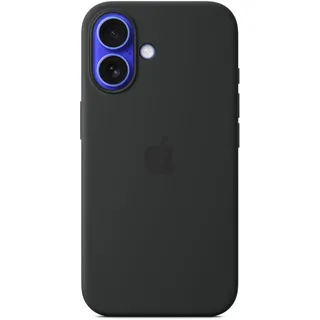 Apple iPhone 16 Silikon Case mit MagSafe schwarz