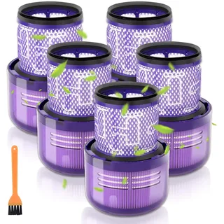 (5 Stück) V15 Ersatz HEPA filter für Dyson V11 Animal/Torque Drive/ V11 Complete, V11 Extra/Absolute/Cordless V15 V15s Detect SV22 SV28 SV14 SV15 SV17 Vakuum, Ersetzen Sie Teile-Nr. 970013-02