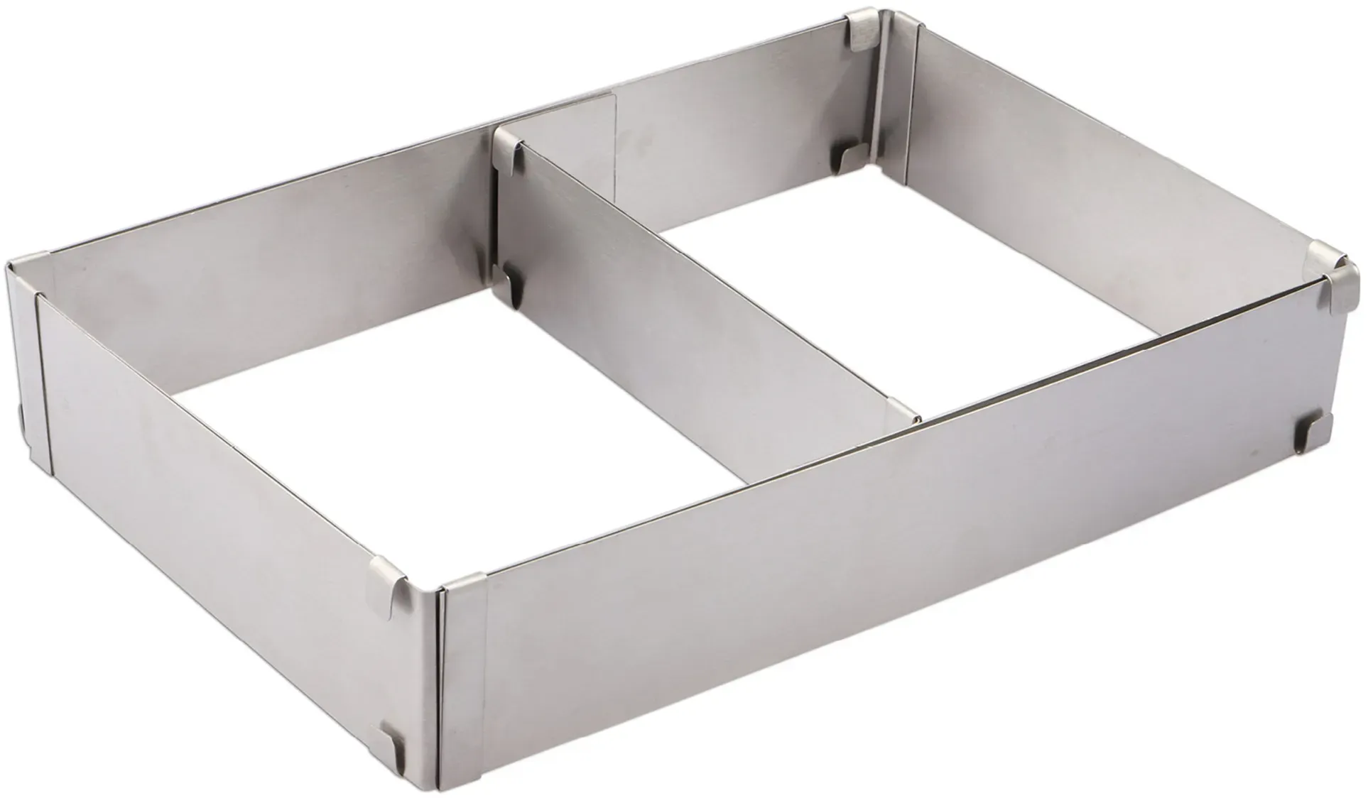 WEIS Backrahmen Edelstahl stufenlos verstellbar von 28 x 18 cm bis 52 x 33 cm