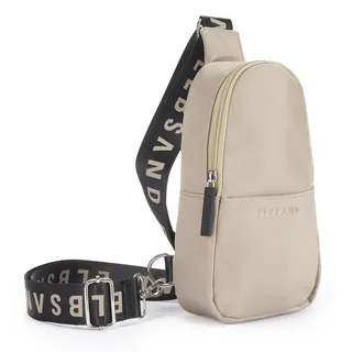 ELBSAND Umhängetasche »kleiner Rucksack«, Crossbody Bag, Handtasche, Schultertasche, Mini Bag VEGAN, beige