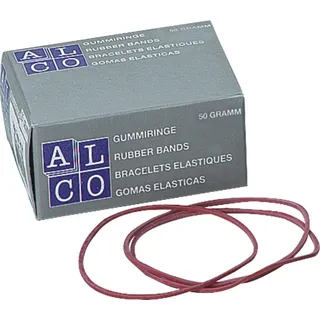 Alco 734 Gummiringe 65mm, rot 50g