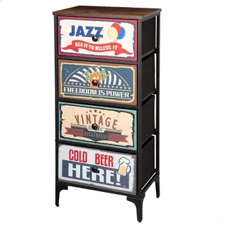 Max Home Vintage-retro Kommode - Multicolour - One Size