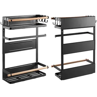 Systafex Aufbewahrung Regal Organizer Küchenregal Gewürzregal magnetisch 465x340x112mm