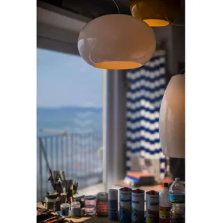 Pendelleuchte Foscarini, Grau, für Wohnzimmer, Glas - 25