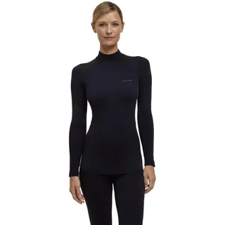 Falke Damen Warm Turtleneck W L/s Sh Funktionsmaterial schnelltrocknend 1 Stück, Schwarz Black 3000, S