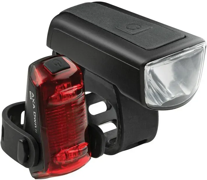 AXA DWN-30/DWN USB Rear Basic - Set USB-Aufladbare Beleuchtung Schwarz Modell 2025